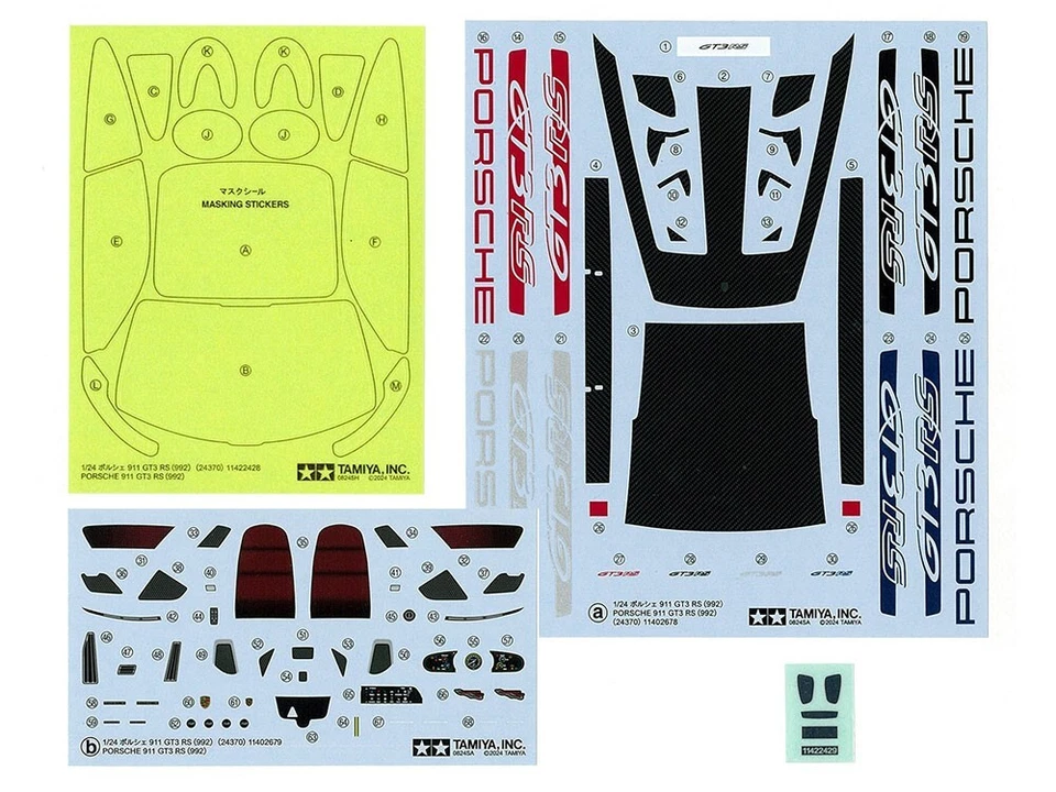 Porsche 911 GT3 RS-992 Kit 1-24 Tamiya TA24370 auto sportiva corsa limited - Immagine 2 di 4