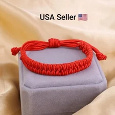 Tibetan Buddhist Bracelet Lucky Handmade Braided Adjustable Knot Charm Unisex 