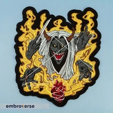 Shinigami Patch - Japanize Death God - Embroidered Anime Death Spirit - Iron On