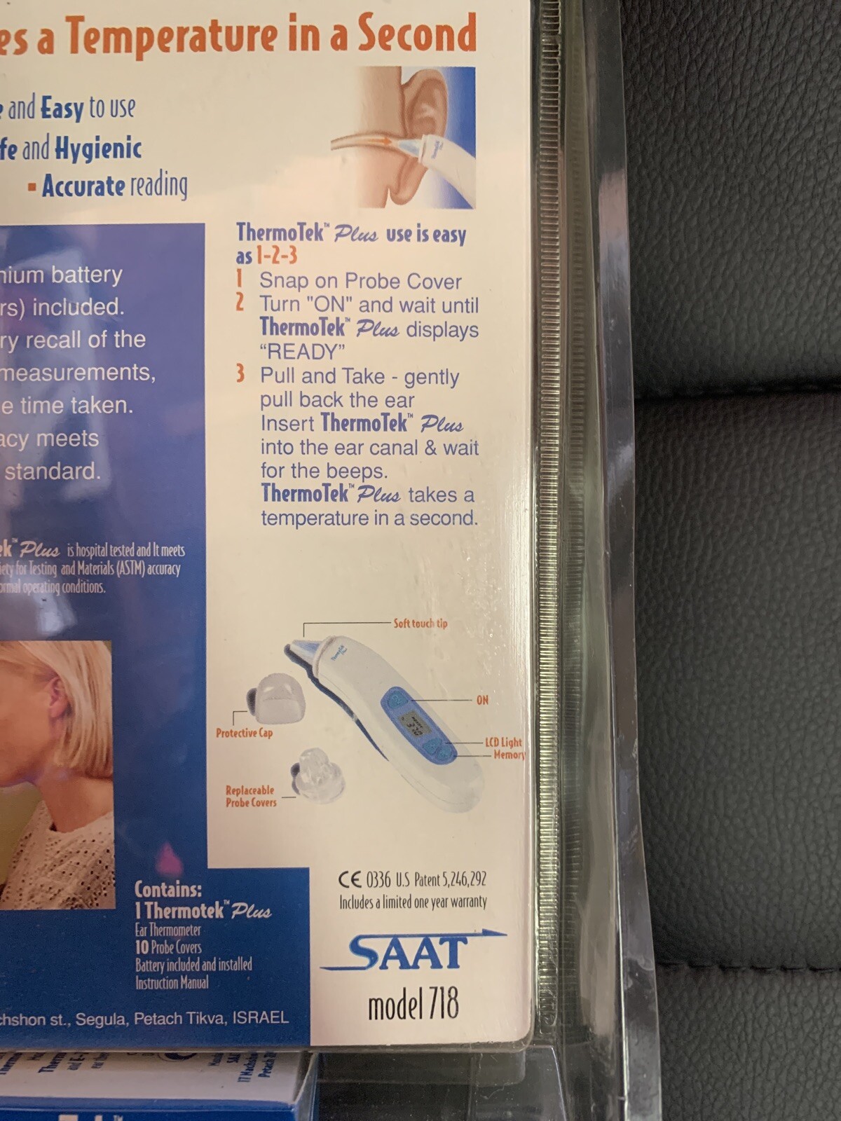 SAAT Thermotek Ear Thermometer Model 718 New Sealed eBay
