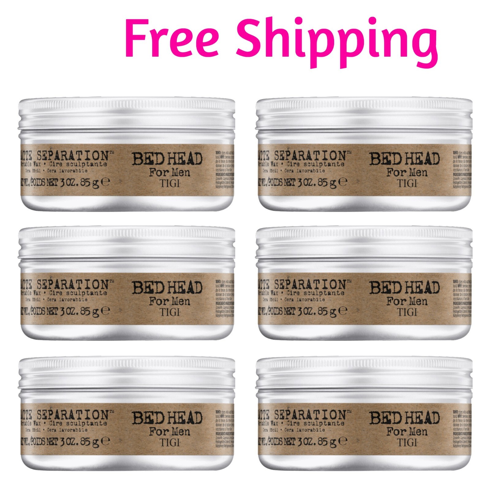 Матовый разделительный воск для изголовья кровати TIGI, 3 унции (упаковка из 6 штук) | доставка на 2-й день