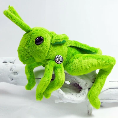 KUSCHELTIERE*BIZ Grashüpfer Kuscheltier Heuschrecke Heupferdchen grün Insekt Plüschtier FLIPP