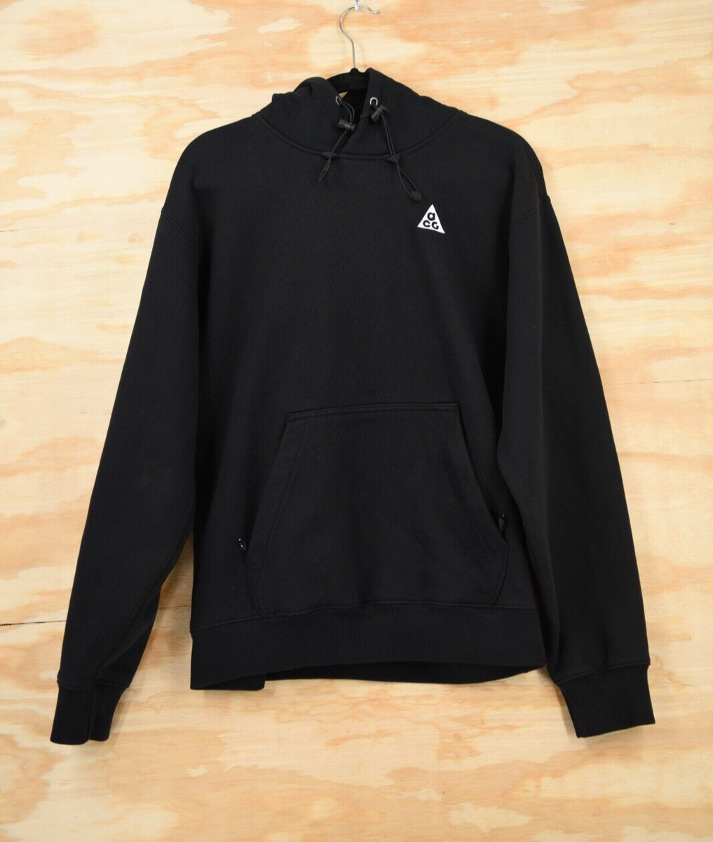 Nike ACG Therma-FIT TUFF Fleece Black Oversized Hoodie Size XS