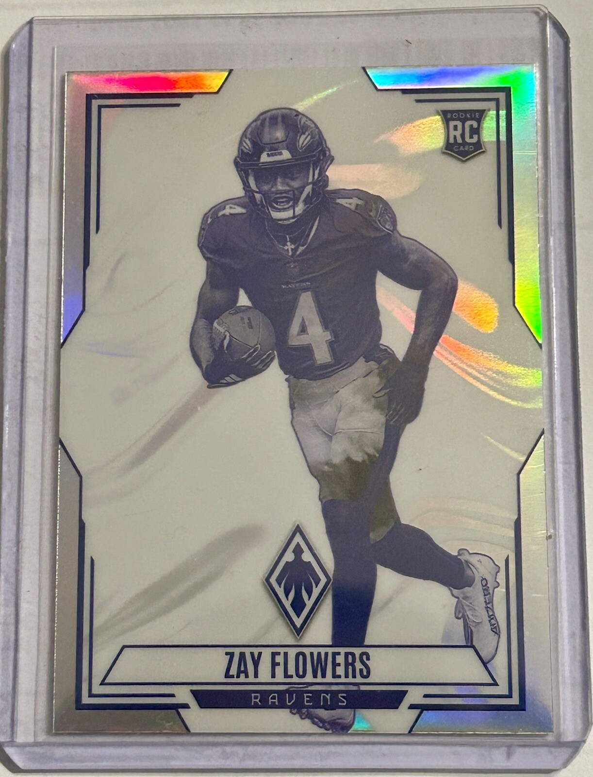 2023 Phoenix Zay Flowers Contours Silver Seismic Holo  #CON-12 Baltimore Ravens