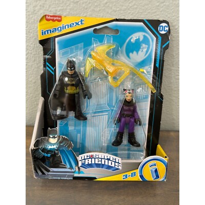 Imaginext DC Super Friends Batman & Catwoman Action Figure Play Set New