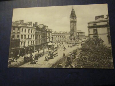 Postkarte Albert Memorial, Belfast (CRAWFORDS, Albert Hotel, Worcester & Crown De