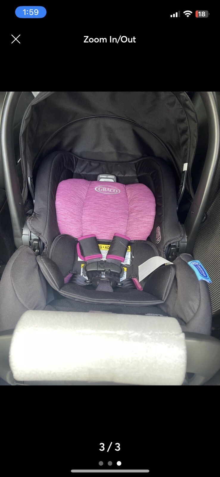 Graco SnugRide Snuglock 35 LX Infant Baby Car Seat Trueshield Ion