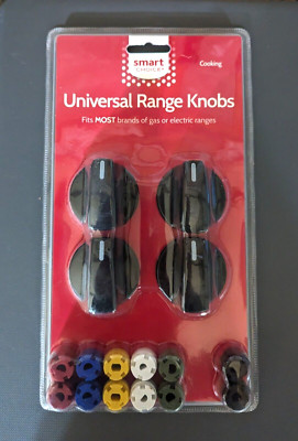 Universal Range Knobs Kit-Fits Most Gas Or Electric Stoves-SmartChoice KNOBKIT4B