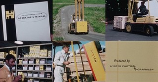 16mm Film Hyster Lift Truck Forklift 1970's Kodachrome Promo Industrial Film