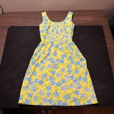 The Lilly Vintage Lilly Pulitzer Dress Day Glow Women 8 Floral Pockets Mod 1960s