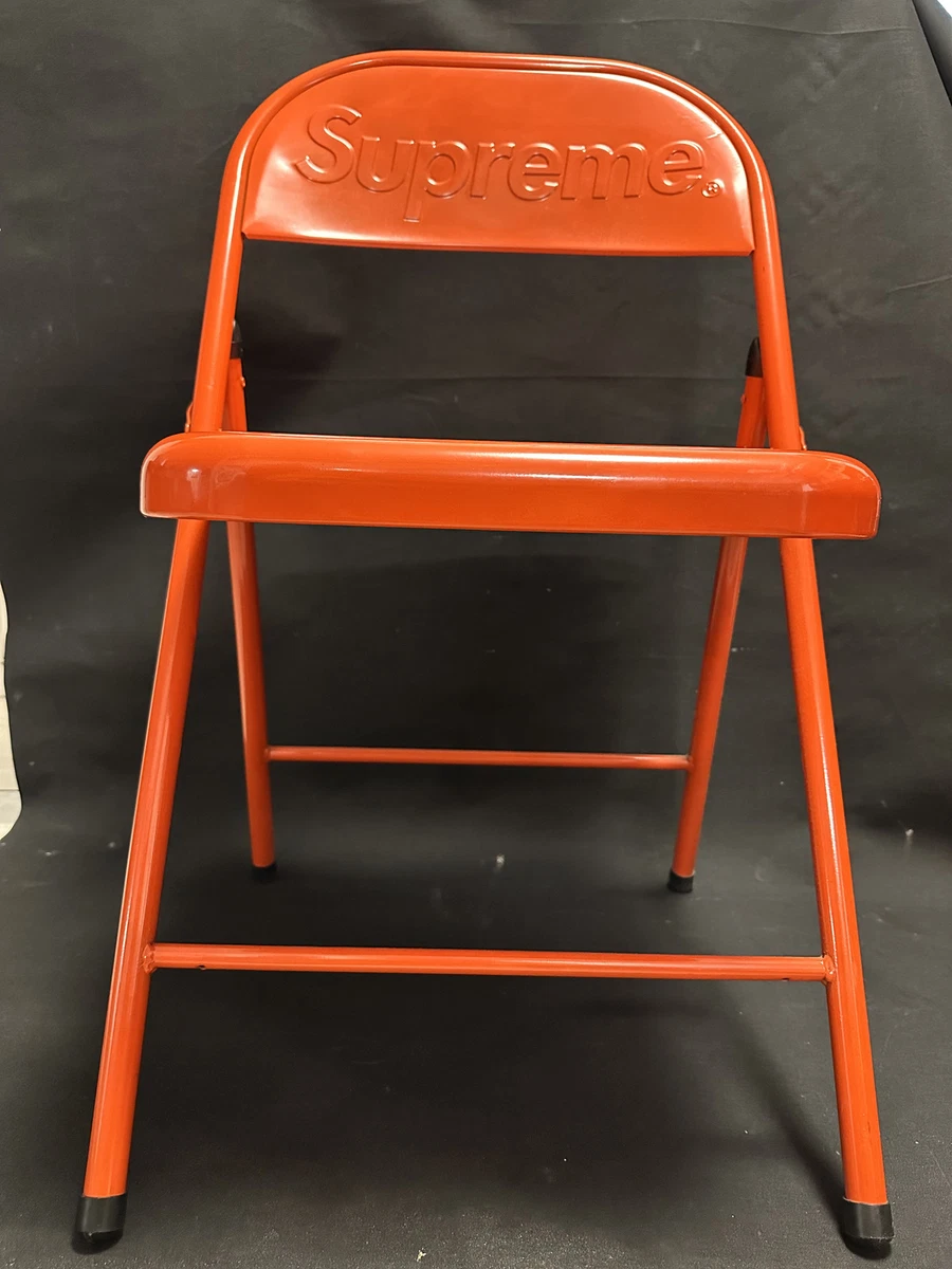 SUPREME METAL FOLDING CHAIR RED | eBay