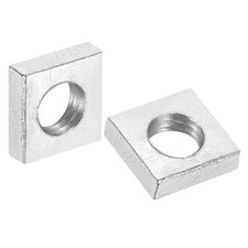 100Pcs Tuercas Cuadradas M6x10x3mm, para Acero al Carbón Zincado Roscado Grueso