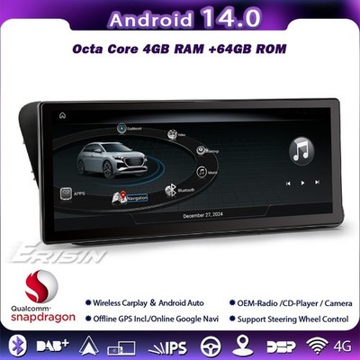 10.25''Android 14 Autoradio Carplay GPS Navi 4G IPS Audi Q5 Audi concert symphony