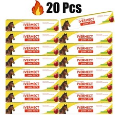 20 Pack Paste Horse Dewormer, Apple Flavor Wormer US EXP 4/2026 Discount Price