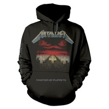 Men's Metallica Master Of Puppets Tracks Hooded Sweatshirt Large Black