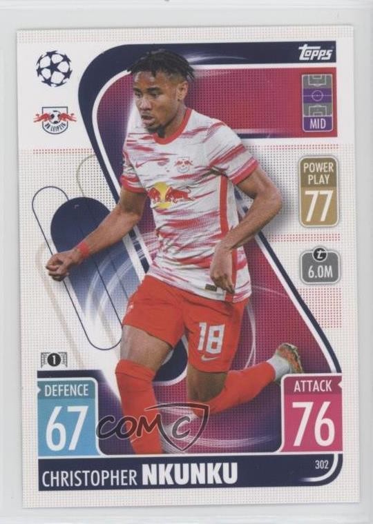 2021-22 Topps Match Attax UEFA Club Competitions Christopher Nkunku #302 td8