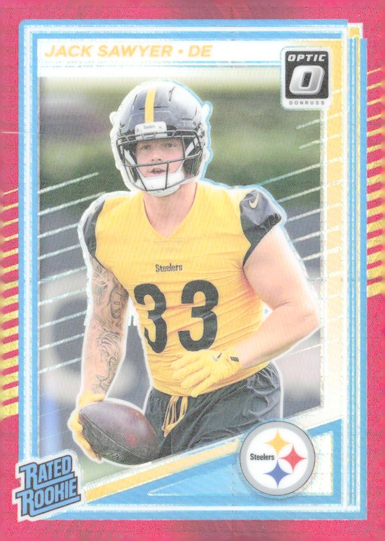 2025 Donruss Optic #220 Jack Sawyer Red Hyper