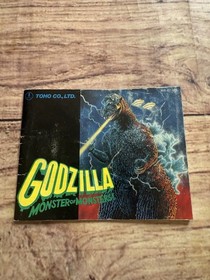 Godzilla: Monster of Monsters NES  Authentic 1989 W/ Manual Tested Cleaned