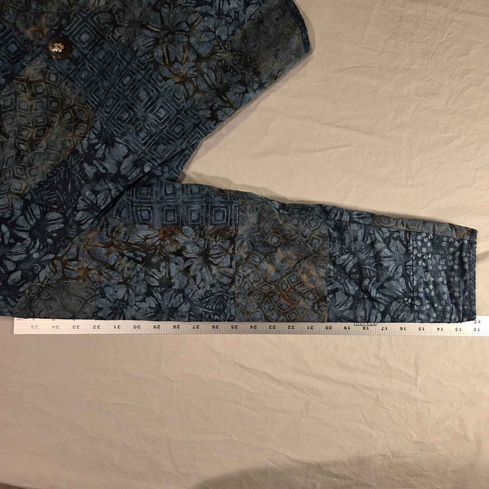 Handmade Batik Reversible Button Up Jacket Wearab… - image 11