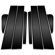 Pillar Post Trim For 2009-2014 Acura Tl Carbon Fiber 8pc