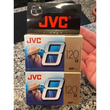 JVC 8mm Video Cassette MP 120 NTSC 2-Pack Sealed Blank Tapes P-6120JDU