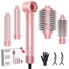 5 in 1 Hot Styler Wrap, Hair Dryer  Blow Dryer Brush with Auto Wrap Curls, 1...