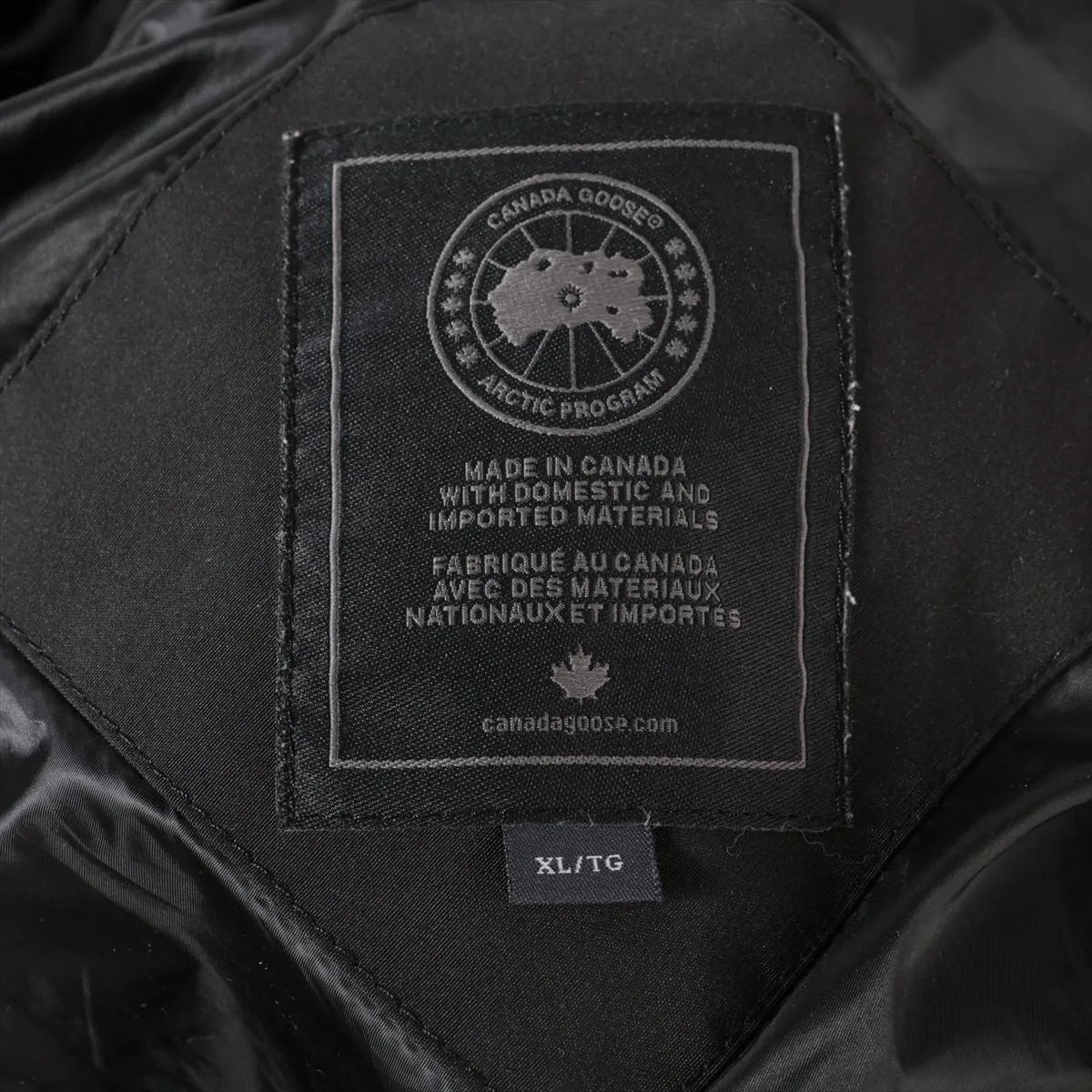 Canada Goose Cotton & Polyester Down coat XL Men's Black  3206MB Sotheby thumbnail 7