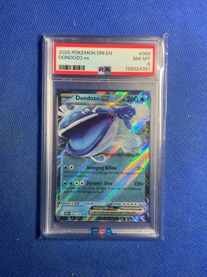 2025 POKEMON DRI EN-DESTINED RIVALS #066/182 DONDOZO EX PSA 8 | eBay