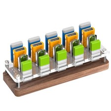 20 Slots Wooden Memory USB Flash Disk Card Case, TF Card Box and Micro SD Dri...