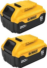 DEWALT DCB205-2 20V MAX Premium Lithium-Ion 5.0Ah Battery Pk 2 Pack