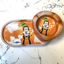 Goofy Ashtray And Tray Set