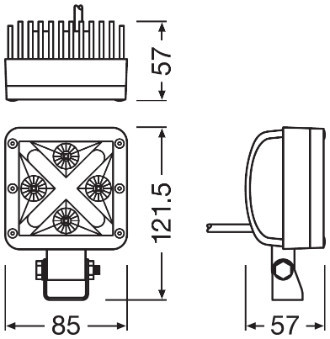 ams-OSRAM LEDDL101-WD Arbeitsscheinwerfer - Bild 1 von 3