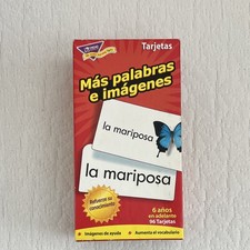 TREND M s palabras e im genes Spanish Vocabulary Flash Cards, 96 Cards, Ages 6 