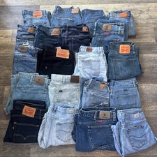 Wholesale Premium Mixed Mens Jeans - Curated Brands - Lot of 20 - Grade A Resale