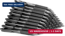 40 Pack Bulk Pens Ballpoint Smooth Writing Pens, Retractable Black Ink Pen, Medi
