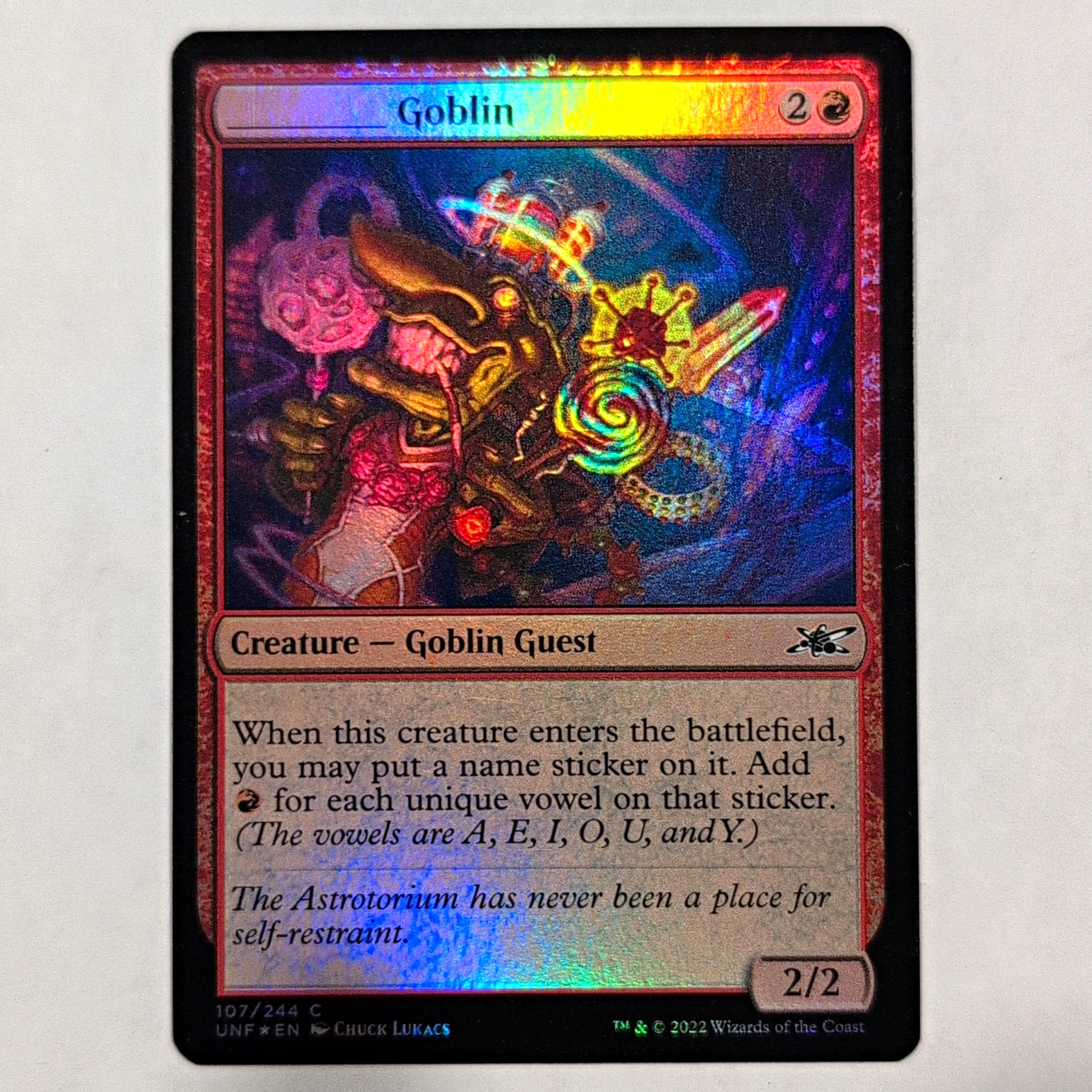 Wizards of the Coast Goblin Unfinity Foil Holo Common EN 107/244