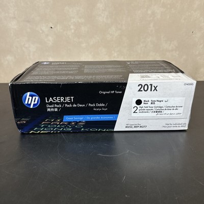 HP 201X High Yield Black LaserJet Toner (2-pack) NEW FACTORY SEALED CF400XD
