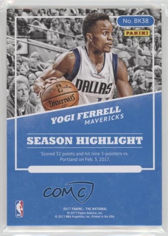 2017 National Convention Rookies Rainbow Spokes Thick Stock /25 Yogi Ferrell - Image 2 of 2