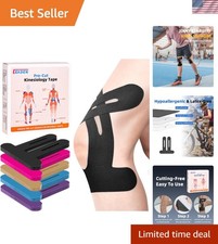Kinesiology Tape for Knees 10 Pcs Precut Support and Pain Relief Athletic Tape