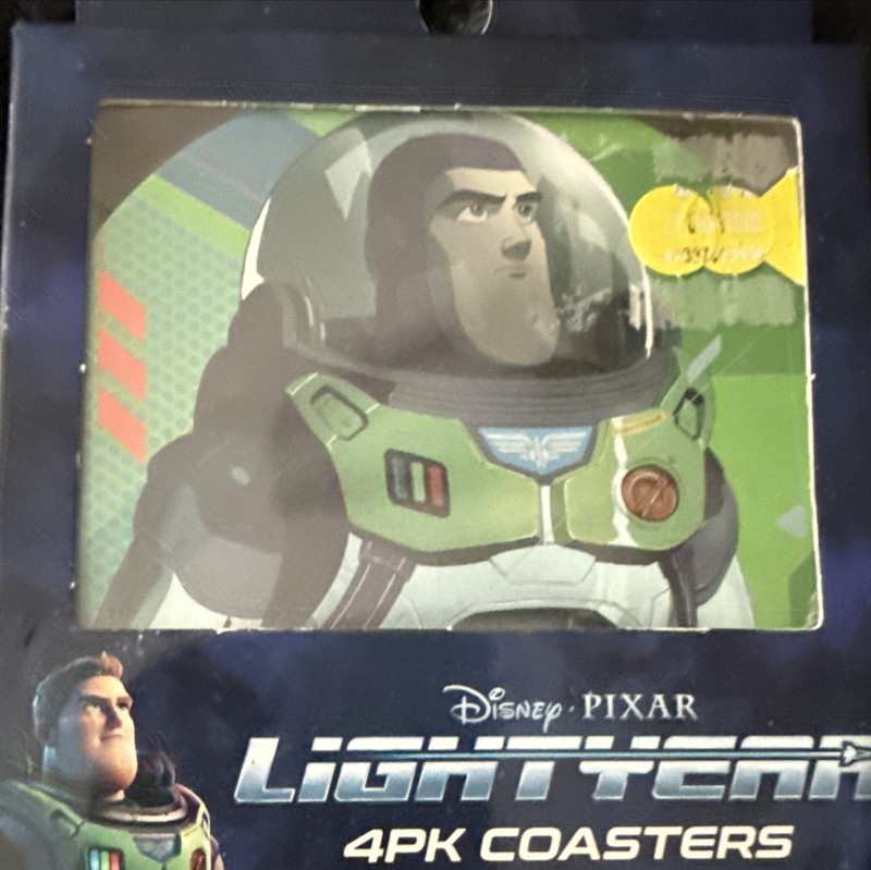 Disney Pixar Lightyear ~ 4 Pack of Coasters ~ NEW