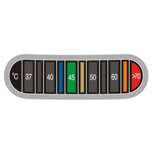 Adhesive Thermometers Strips Coffee Cup Thermometers Sticker Displays in Degrees