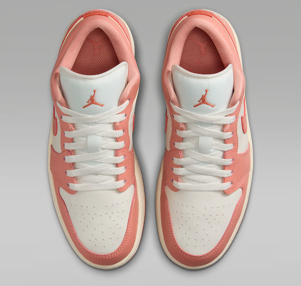 Air Jordan 1 Low Sail Light Madder Root Pale Ivory Shoes Women's