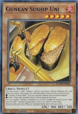 Gunkan Suship Uni - BODE-EN022 - Common - 1st Edition - Lightly Played