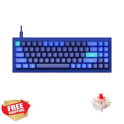 Keychron Q7 70% Hotswap RGB Mechanical Keyboard Aluminum Blue Gateron Red