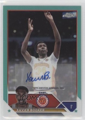 2023 Chrome McDonald's All American Aqua Refractor 91/99 Xavier Booker Auto 6ns