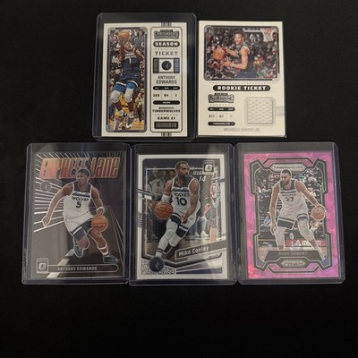 Panini Prizm & Donruss Optic Card Lot Minnesota Timberwolves