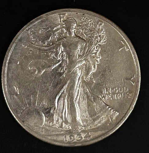 1934-S Walking Liberty Half Dollar AU - Better Date ~ 25504