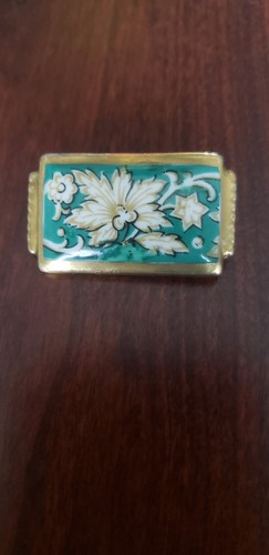 Vintage Shumann Bavaria handpainted porcelain brooch