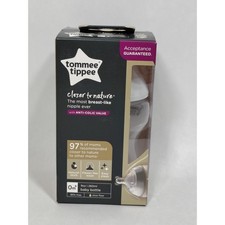Tommee Tippee Closer to Nature 9oz Baby Bottle Slow Flow 0m Anti-Colic BPA-Free