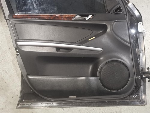 MERCEDES M CLASS DOOR TRIM LH FRONT, DARK GREY, LEATHER, W164, 09/05-12/11 05 06